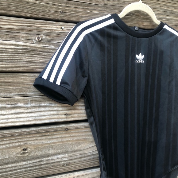 Adidas Originals 3 Stripes Women's Black Bodysuit - Picture 3 of 8